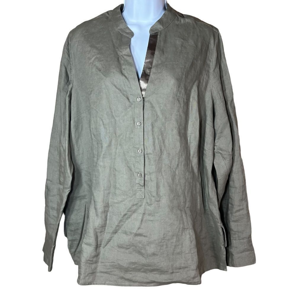 โLauraโClementโCollectionโ100%ย LinenโTop